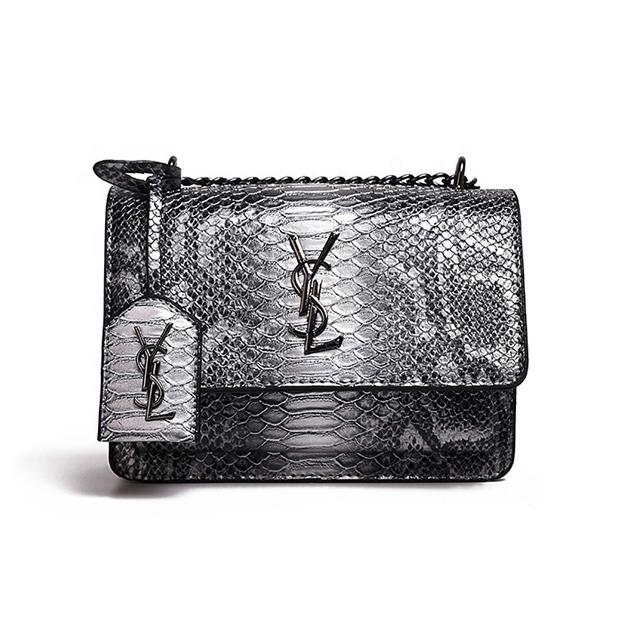 New fashion ladies crossbody bags luxury snakeskin leather womens handbags and purses